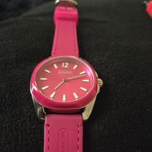 Pink Coach watch